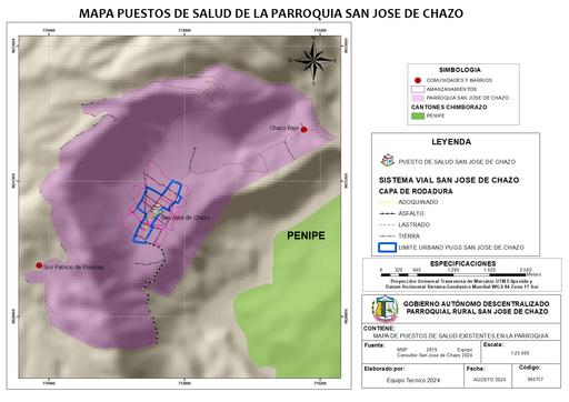 22 MAPA DE PUESTOS DE SALUD DE LA PARROQUIA SAN JOSE DE CHAZO jpg